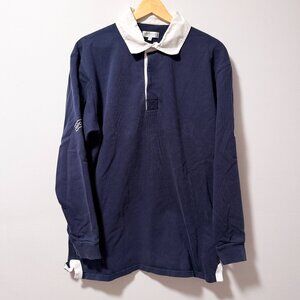 Goodwood Road Racing Co. Rugby Shirt Navy Blue Heritage Motorsport Size M